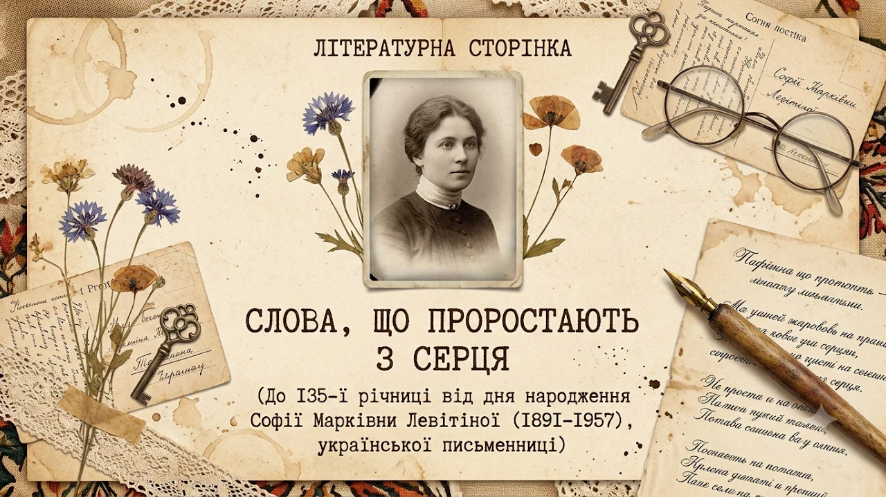 Софія Левітіна: слова, що проростають з серця